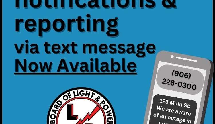 Available Now! Report Outages Via Text Message
