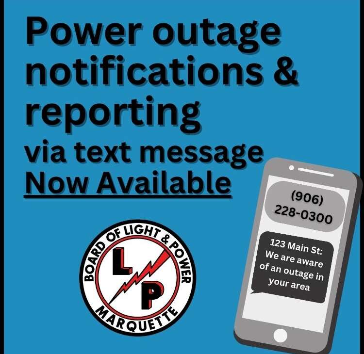 Available Now! Report Outages Via Text Message