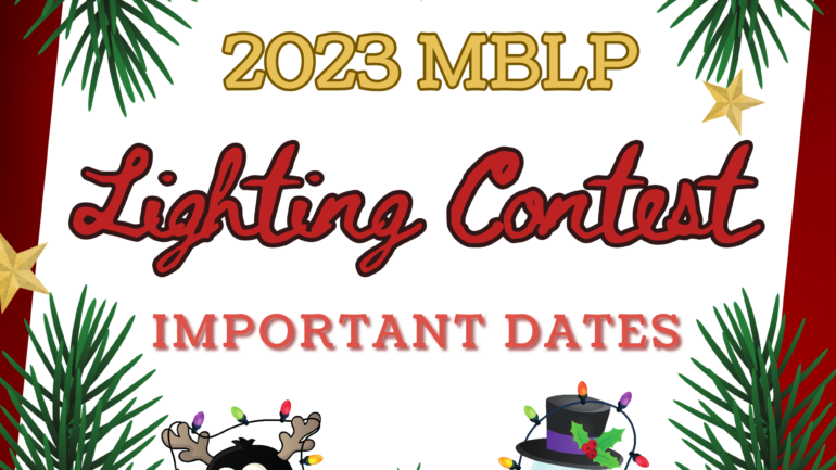 2023 MBLP Lighting Contest – Important Dates
