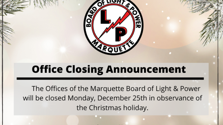Office Closing – Monday, December 25th