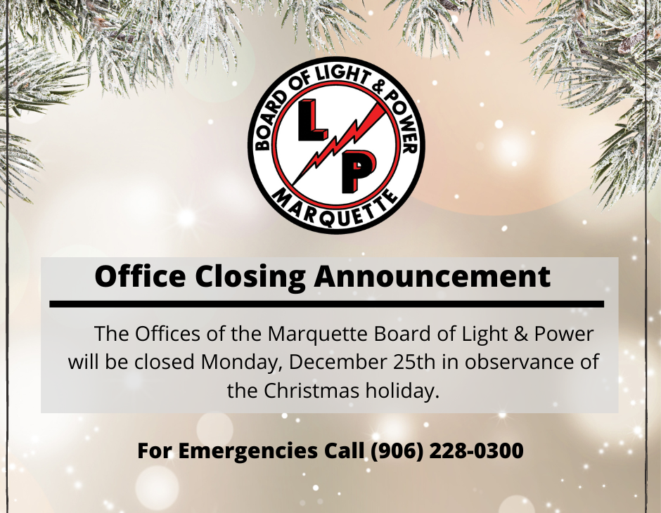 Office Closing – Monday, December 25th