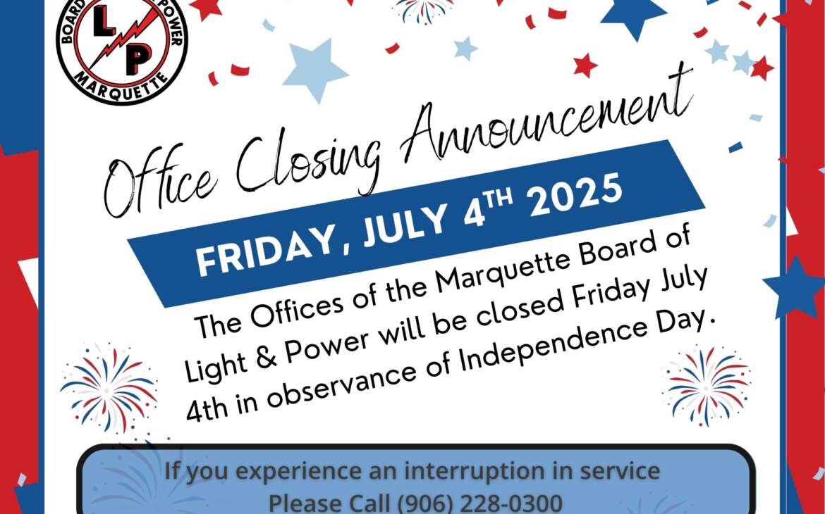 Office Closing – Friday, July 4th