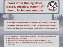 Billing office closed – Tuesday, March 17th, 2026