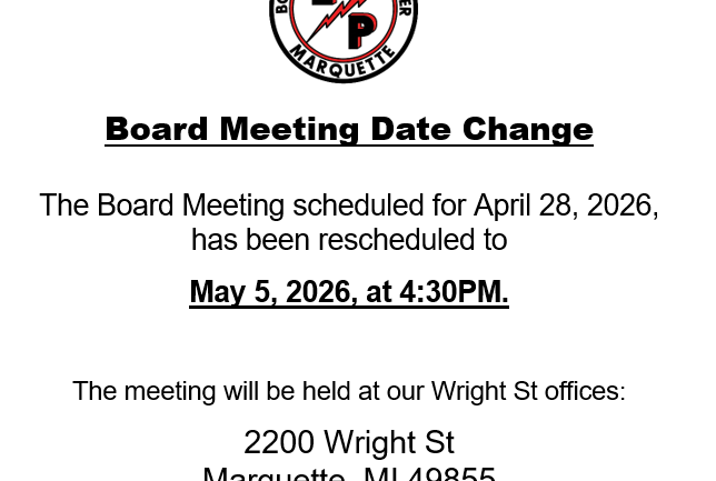Board Meeting Date Change