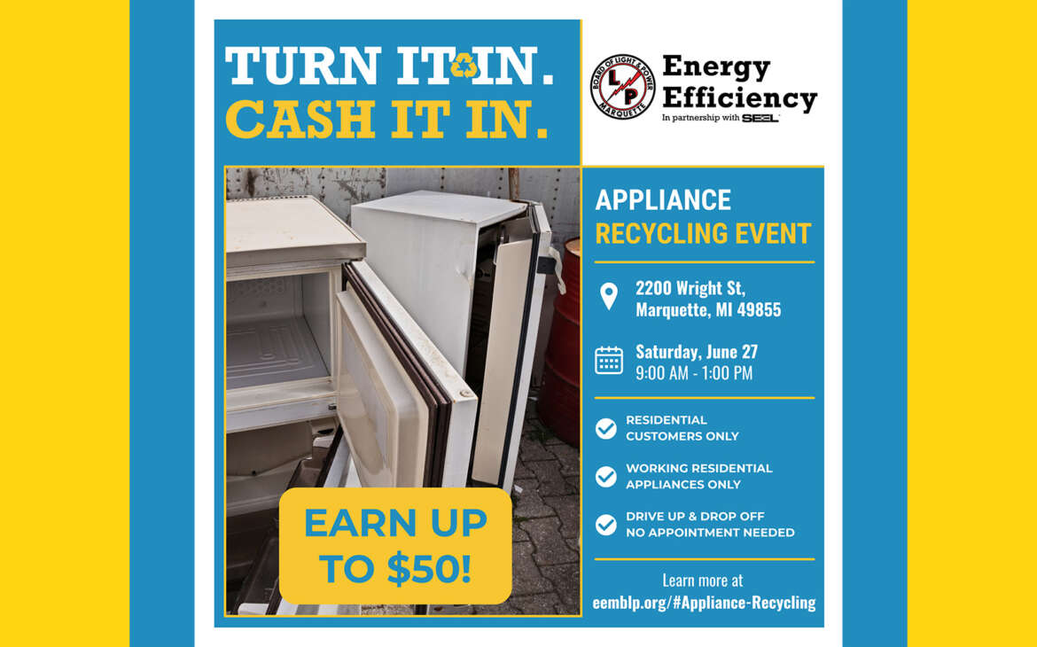 Appliance Recycling Event – Saturday, June 27th 9am-1pm