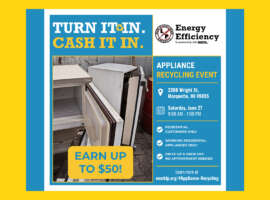Appliance Recycling Event – Saturday, June 27th 9am-1pm