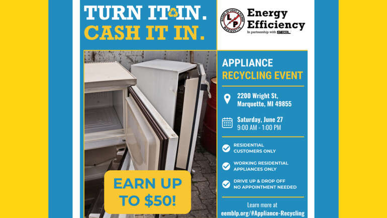 Appliance Recycling Event – Saturday, June 27th 9am-1pm
